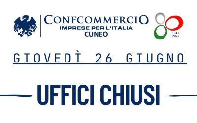 Giovedì 26 giugno – Uffici Chiusi