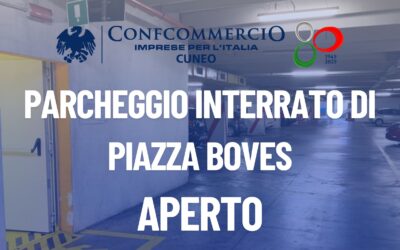 Parcheggio interrato di piazza Boves: riapertura