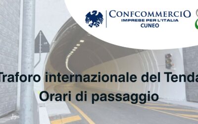 Traforo internazionale del Tenda – Orari di passaggio dal 29 settembre al 4 dicembre 2025