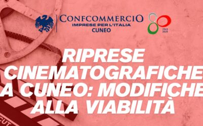 Riprese cinematografiche a Cuneo: modifiche alla viabilità
