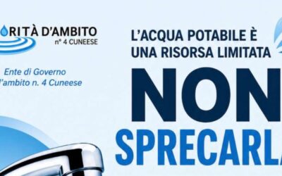 Uso responsabile dell’acqua: l’appello dell’ATO/4 Cuneese