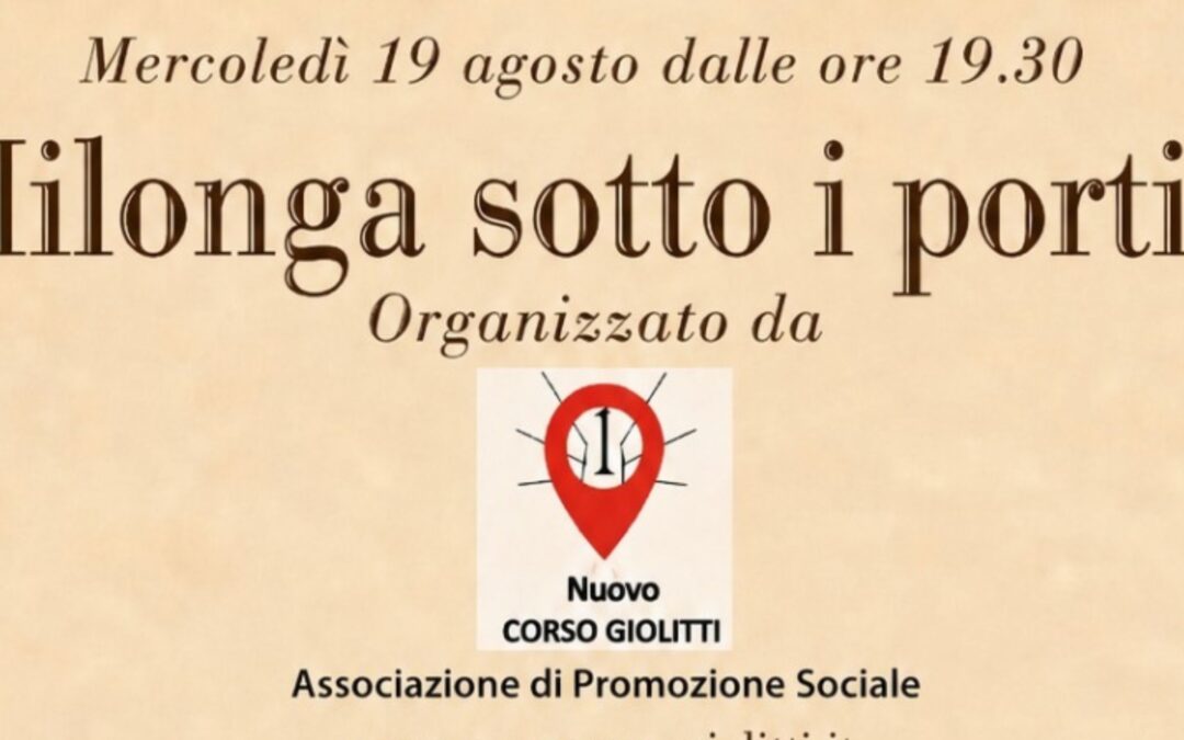 Una serata di tango sotto i portici di Cuneo!
